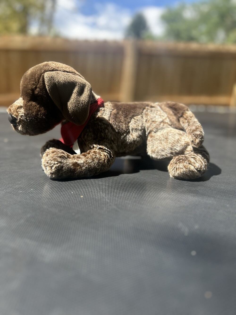 Douglas Cuddle Toys German shorthair pointer plush GSP hunting down brown white